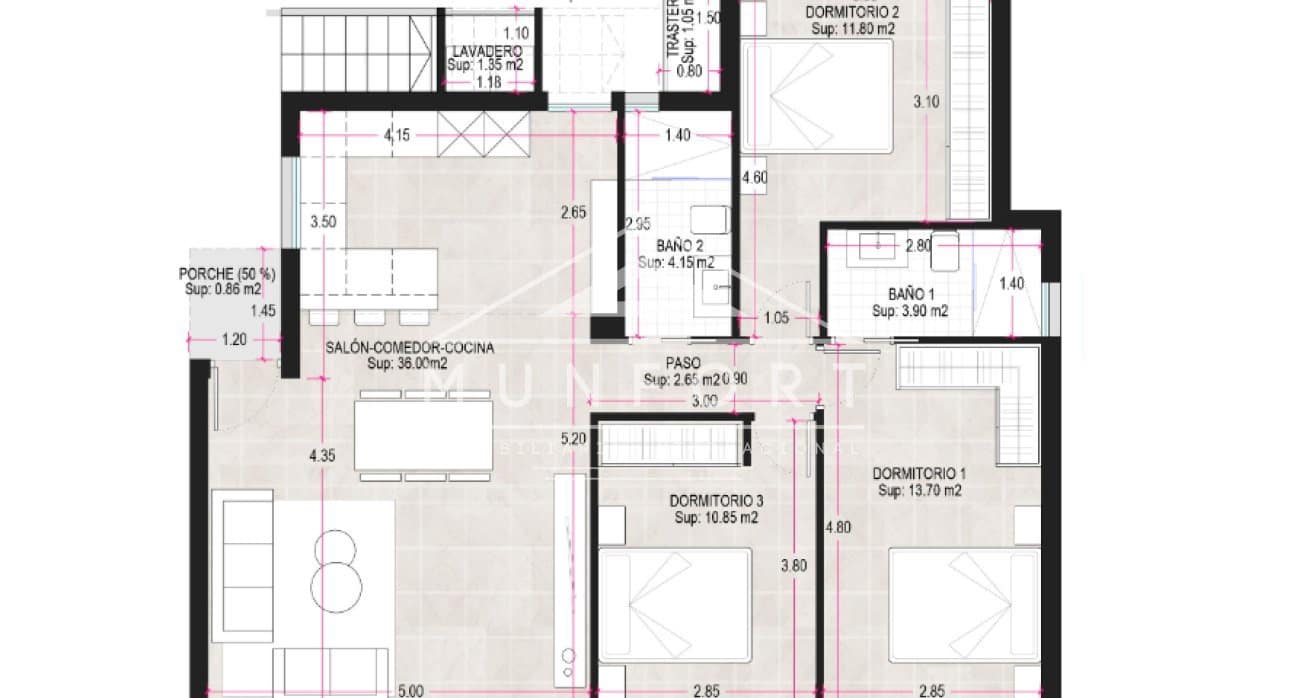 3 bedroom Villa for sale in Alhama de Murcia with pool - € 335,000 (Ref: 9258047)