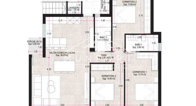 3 chambre Villa/Maison à vendre à Alhama de Murcia avec piscine - 335 000 € (Ref: 9258047)