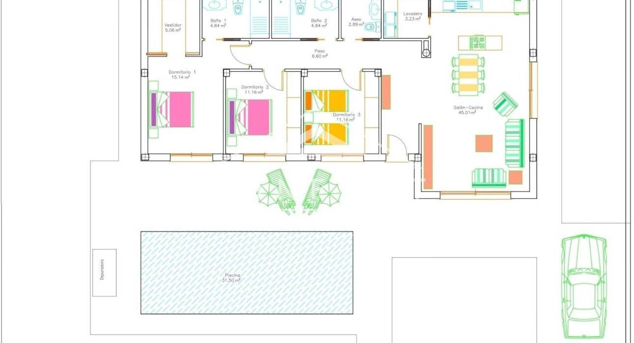 3 chambre Villa/Maison à vendre à Calasparra avec piscine - 416 000 € (Ref: 9258048)