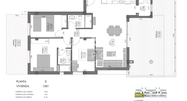 2 camera da letto Bungalow in vendita in Algorfa con piscina - 333.000 € (Rif: 9258076)