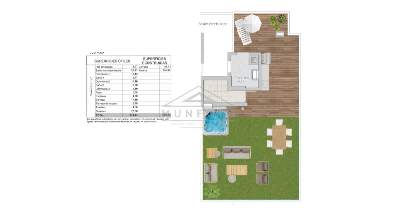 2 bedroom Penthouse for sale in Santa Pola with pool - € 420,000 (Ref: 9258077)