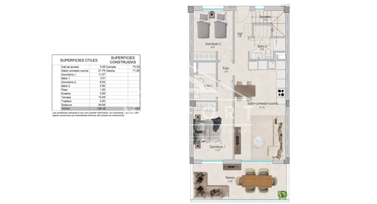 3 slaapkamer Penthouse te koop in Santa Pola met zwembad - € 495.000 (Ref: 9258078)