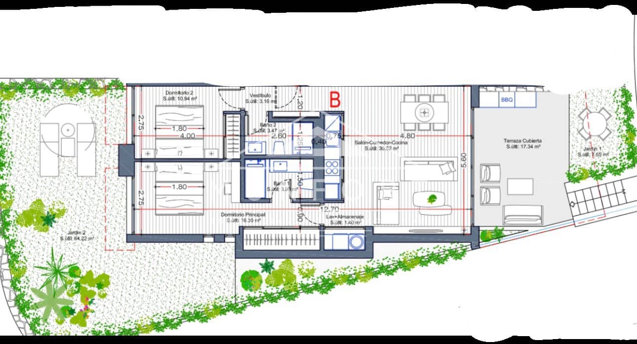Apartamento de 2 habitaciones en La Manga Club en venta con piscina - 454.000 € (Ref: 9258151)