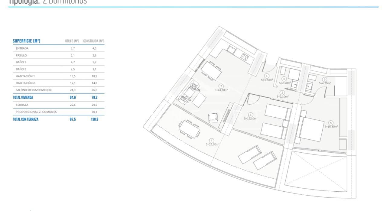 2 camera da letto Appartamento in vendita in Benidorm con piscina - 1.108.000 € (Rif: 9258159)