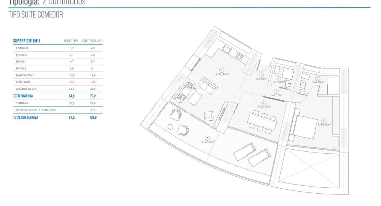2 camera da letto Appartamento in vendita in Benidorm con piscina - 1.108.000 € (Rif: 9258159)