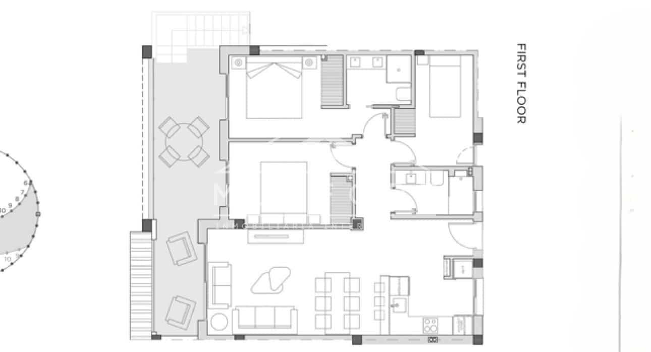 3 makuuhuone Kattohuoneisto myytävänä paikassa Ciudad Quesada mukana uima-altaan - 414 000 € (Ref: 9261887)