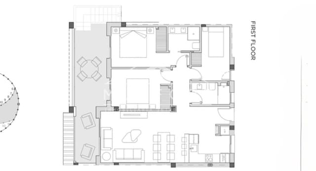 3 makuuhuone Kattohuoneisto myytävänä paikassa Ciudad Quesada, Rojales mukana uima-altaan - 414 000 € (Ref: 9261887)