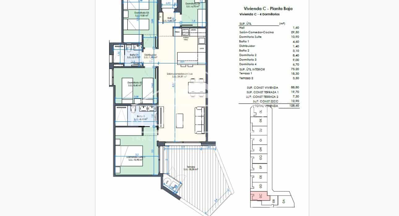 3 bedroom Apartment for sale in Benijofar with pool - € 328,000 (Ref: 9261894)