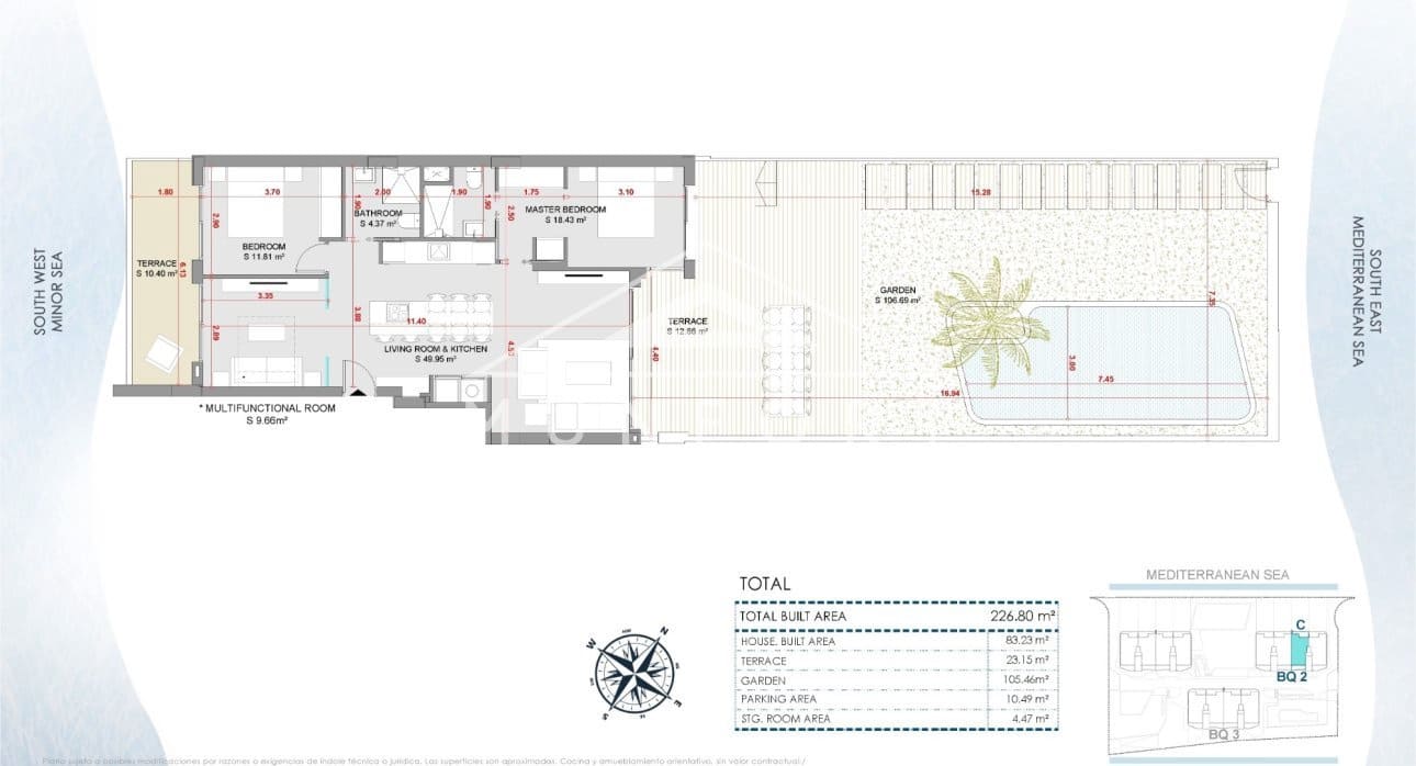 3 slaapkamer Appartement te koop in La Manga del Mar Menor met zwembad - € 890.000 (Ref: 9261897)