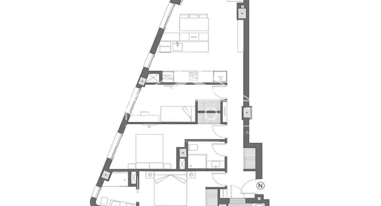 3 makuuhuone Huoneisto myytävänä paikassa La Manga del Mar Menor mukana uima-altaan - 546 000 € (Ref: 9261900)