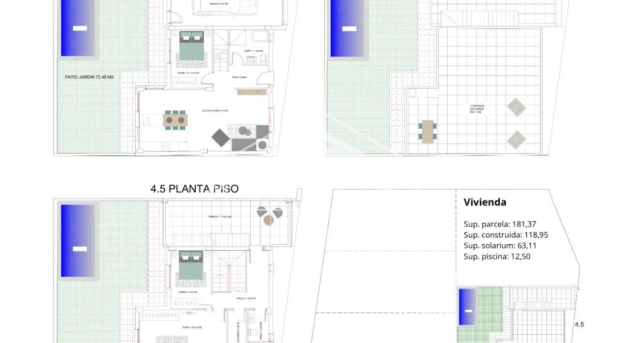 3 camera da letto Villa in vendita in Los Belones con piscina - 355.000 € (Rif: 9261907)