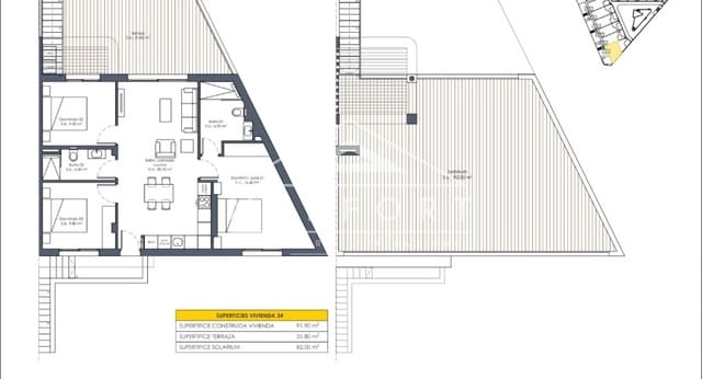 3 quarto Bungalow para venda em San Fulgencio com piscina - 316 900 € (Ref: 9262859)