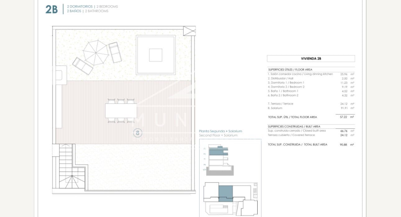 2 slaapkamer Penthouse te koop in Benijofar met zwembad - € 410.000 (Ref: 9263041)
