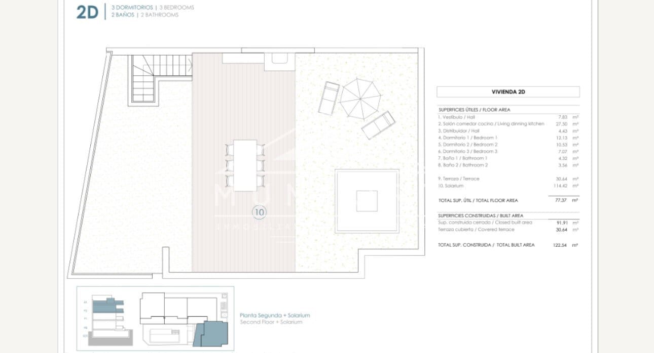 3 slaapkamer Penthouse te koop in Benijofar met zwembad - € 410.000 (Ref: 9263044)