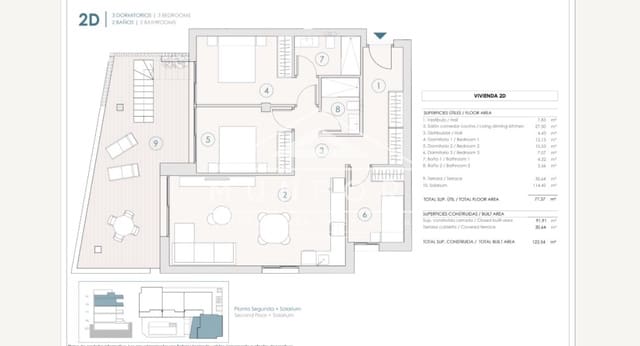 3 slaapkamer Penthouse te koop in Benijófar met zwembad - € 410.000 (Ref: 9263044)