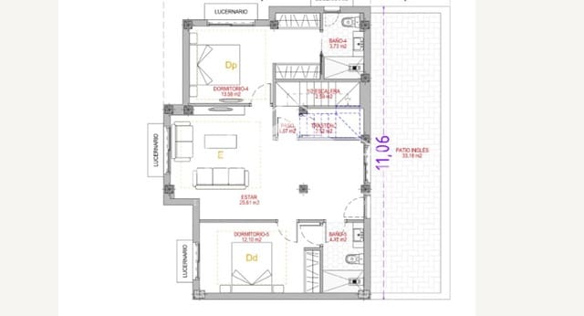 5 sovrum Villa till salu i Balcón de Finestrat - Terra Marina, Finestrat med pool - 805 000 € (Ref: 9263045)