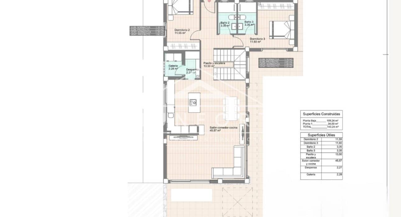 3 bedroom Villa for sale in San Fulgencio with pool - € 800,000 (Ref: 9263430)