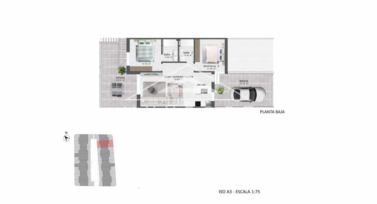 2 chambre Appartement à vendre à Pilar de la Horadada avec piscine - 264 900 € (Ref: 9267826)