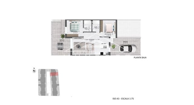 2 slaapkamer Appartement te koop in Pilar de la Horadada ciudad, Pilar de la Horadada met zwembad - € 264.900 (Ref: 9267826)