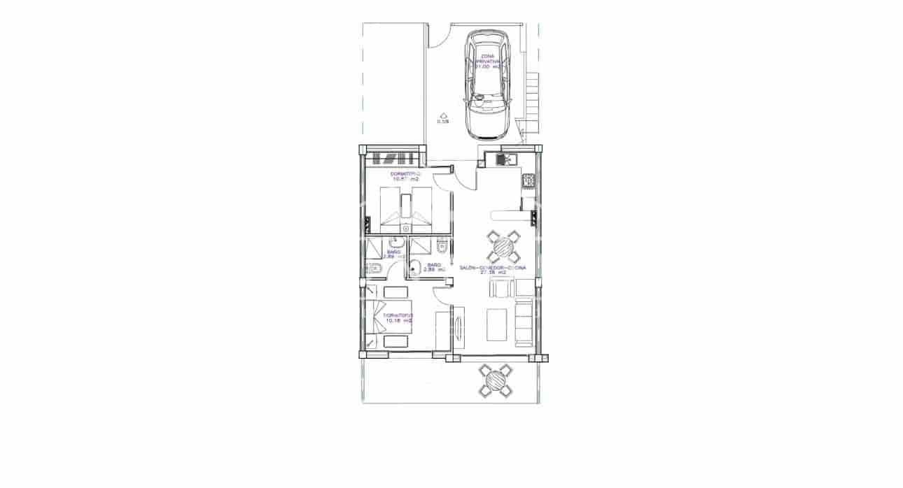 2 bedroom Bungalow for sale in San Pedro del Pinatar with pool - € 245,000 (Ref: 9267830)