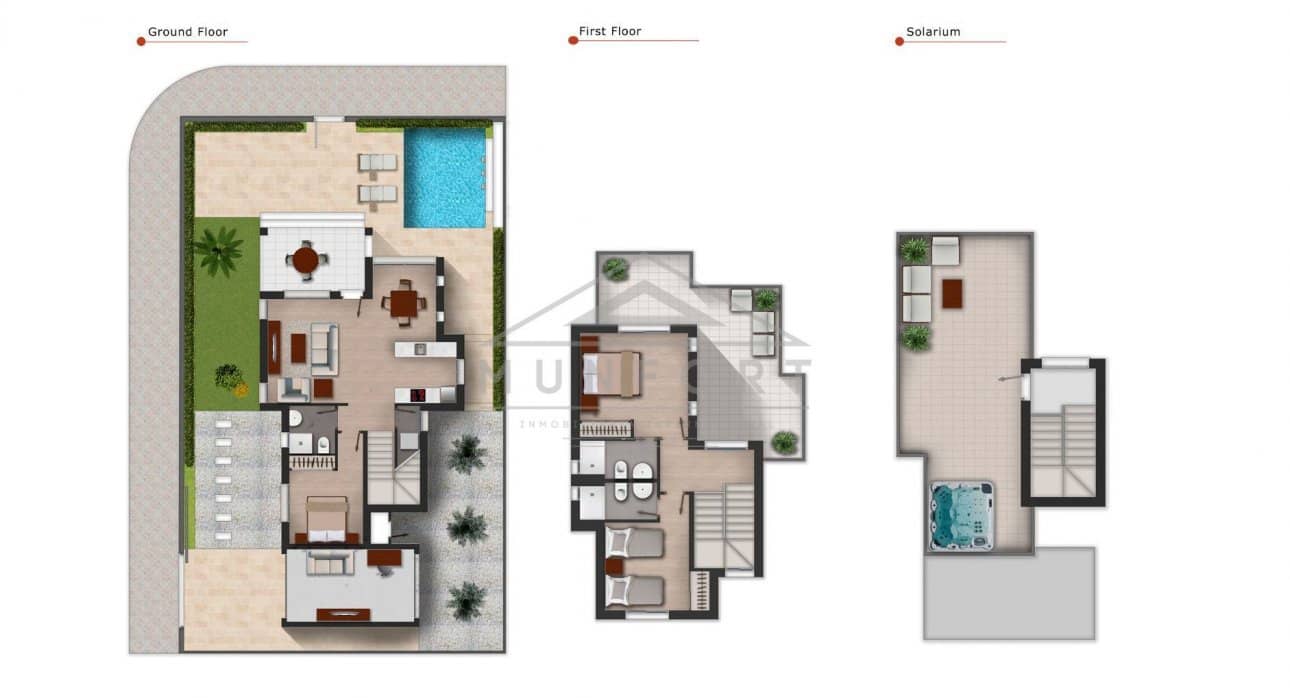 3 bedroom Villa for sale in Los Alcazares with pool - € 544,841 (Ref: 9267832)