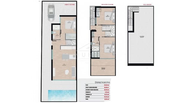 3 Zimmer Villa zu verkaufen in Santiago de la Ribera, San Javier mit Pool - 350.000 € (Ref: 9270317)