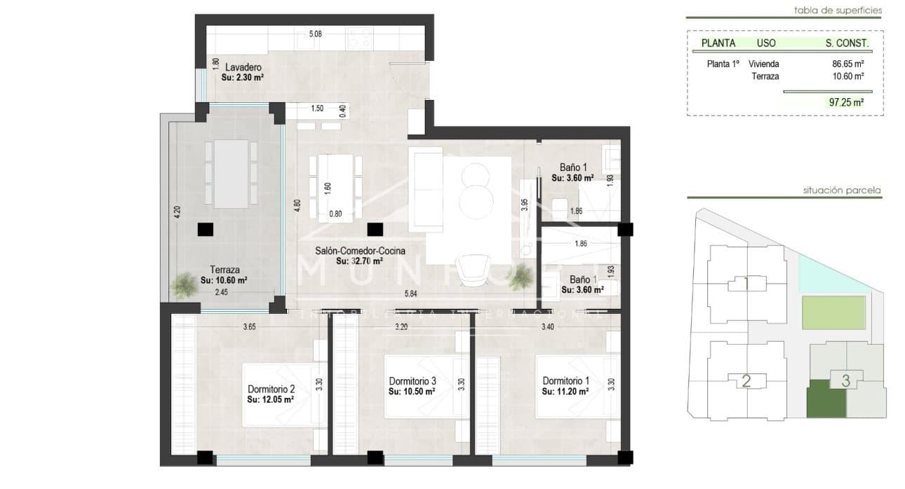 2 chambre Appartement à vendre à San Pedro del Pinatar avec piscine - 299 000 € (Ref: 9270328)