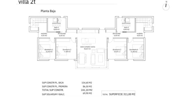 6 soverom Villa til salgs i Nueva Torrevieja, Torrevieja med svømmebasseng - € 1 650 000 (Ref: 9270338)