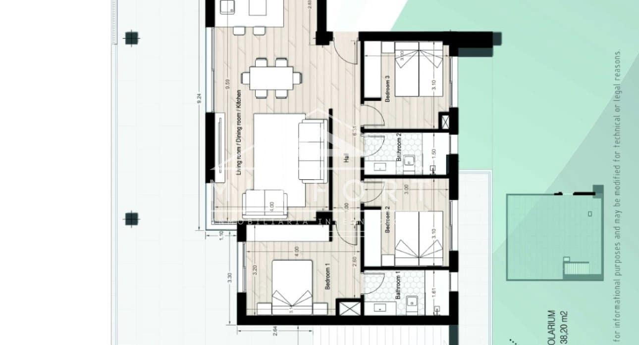 3 soveværelse Penthouse til salg i Los Narejos med swimmingpool - € 419.900 (Ref: 9270585)
