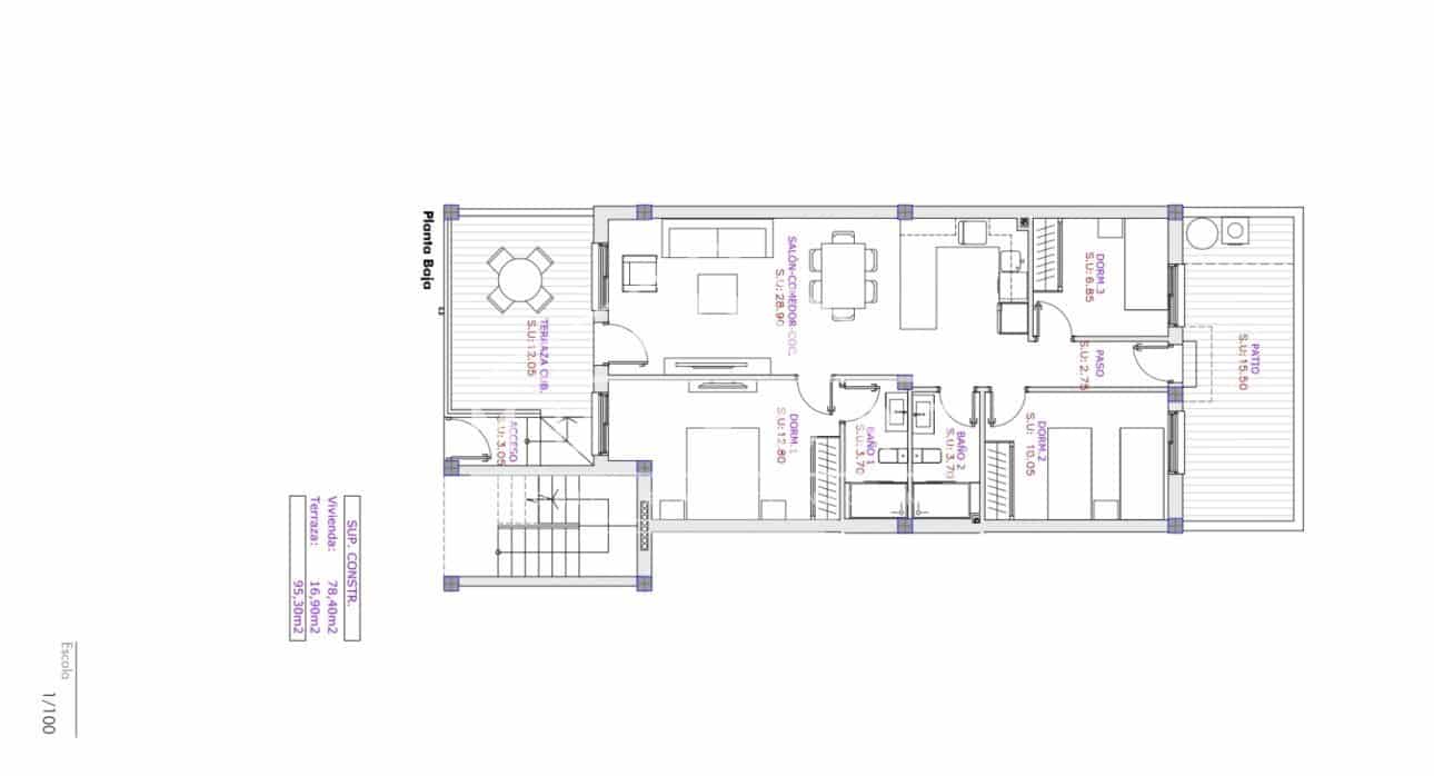 3 bedroom Apartment for sale in La Florida with pool - € 275,000 (Ref: 9274693)
