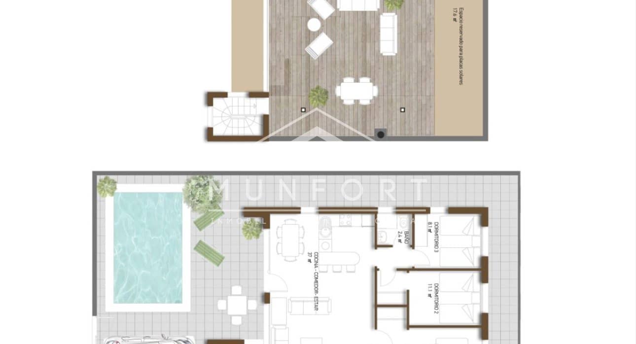 3 soveværelse Villa til salg i La Pinilla med swimmingpool - € 259.780 (Ref: 9278489)