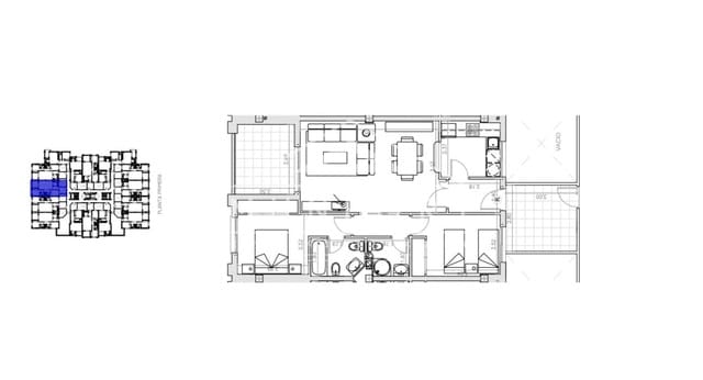 2 chambre Appartement à vendre à Lomas de Cabo Roig - Los Dolses, Orihuela avec piscine - 157 500 € (Ref: 9278492)