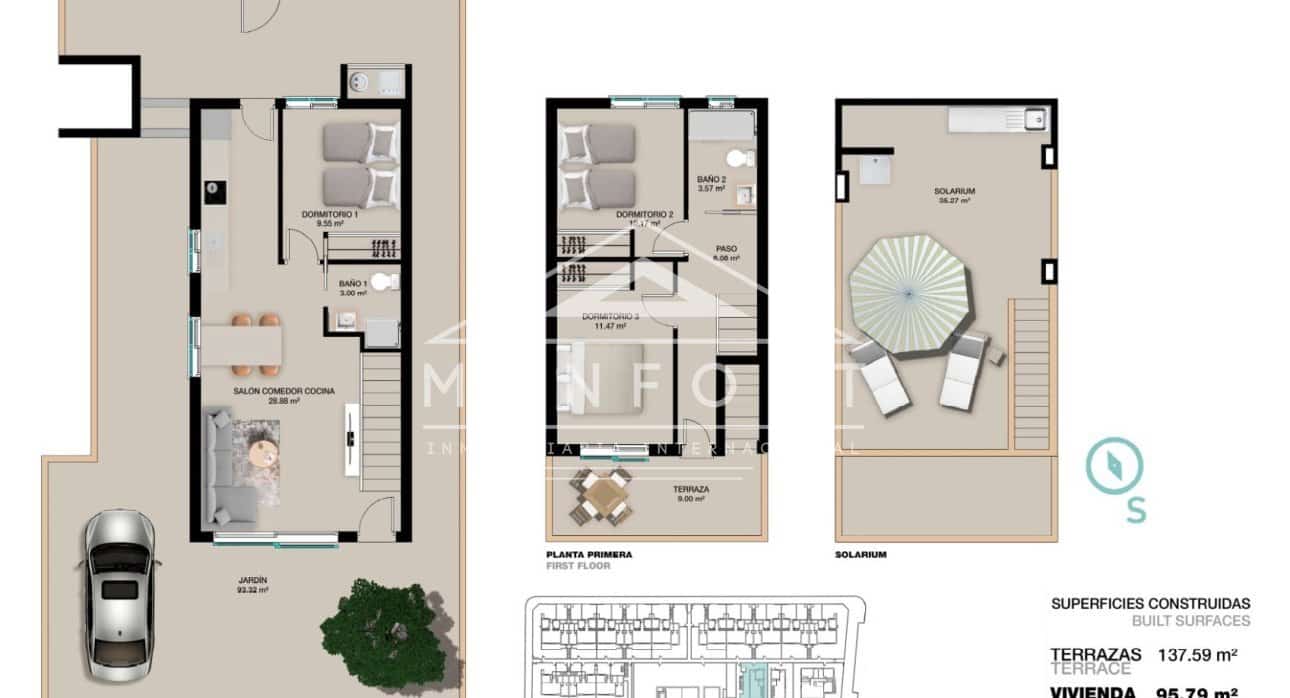 3 bedroom Villa for sale in Torre de la Horadada with pool - € 492,000 (Ref: 9278499)