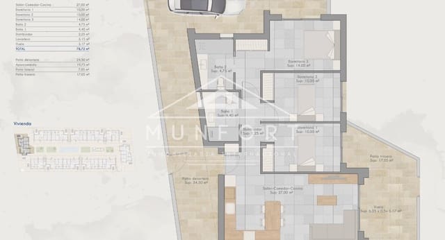 3 camera da letto Bungalow in vendita in Torre-Pacheco con piscina - 230.000 € (Rif: 9278503)