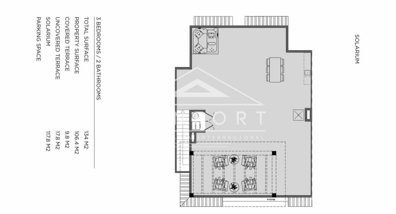 3 slaapkamer Penthouse te koop in Ciudad Quesada met zwembad - € 444.500 (Ref: 9279643)