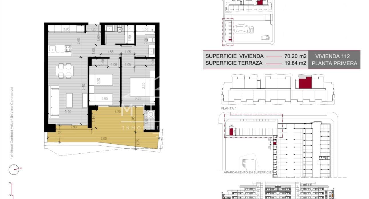 2 makuuhuone Huoneisto myytävänä paikassa San Miguel de Salinas mukana uima-altaan - 224 000 € (Ref: 9279653)