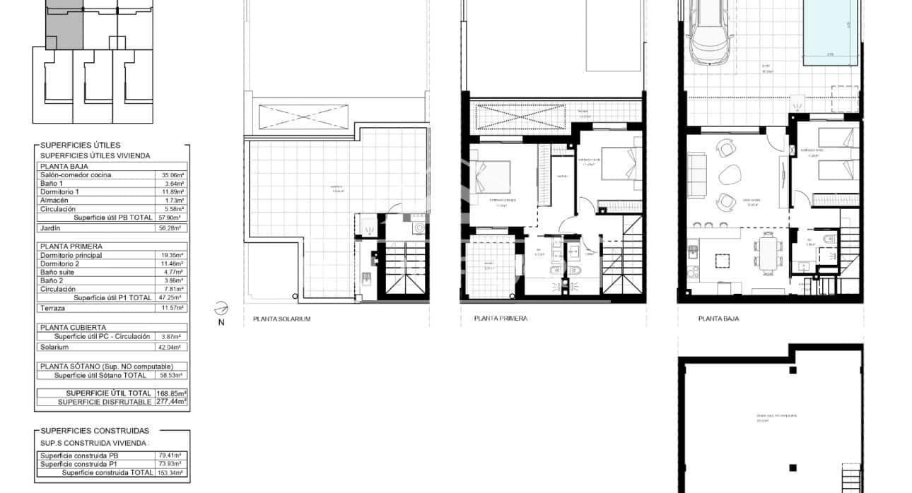 3 sypialnia Dom blizniak na sprzedaż w San Pedro del Pinatar z basenem - 419 900 € (Ref: 9279662)