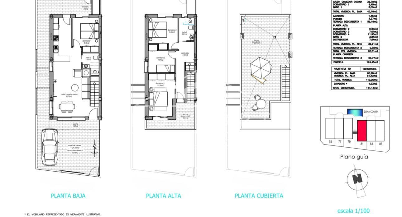 3 Zimmer Haus zu verkaufen in Pilar de la Horadada mit Pool - 344.900 € (Ref: 9283049)