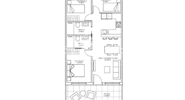 Bungalow de 3 habitaciones en Pilar de la Horadada ciudad, Pilar de la Horadada en venta con piscina - 270.000 € (Ref: 9288501)