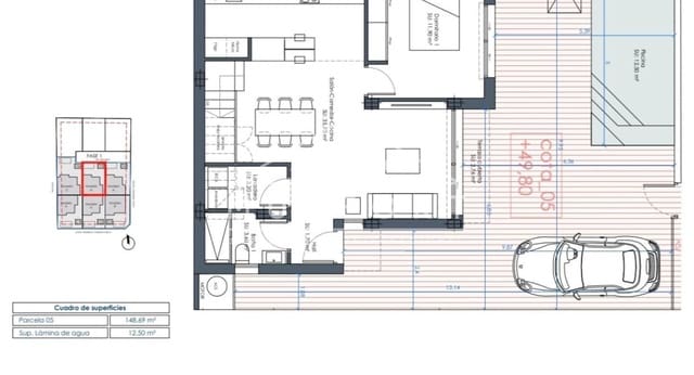 3 makuuhuone Omakotitalo myytävänä paikassa Benijófar mukana uima-altaan - 449 000 € (Ref: 9296346)