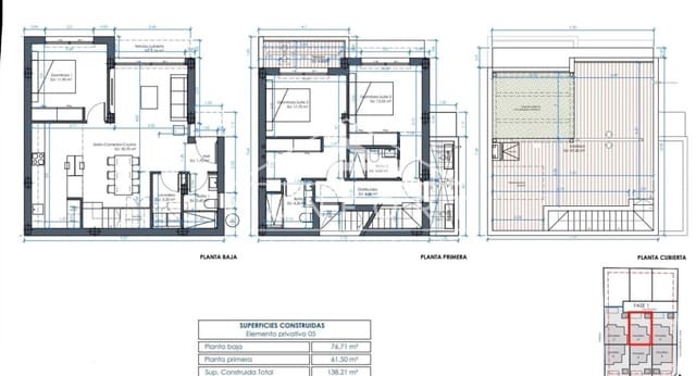 3 makuuhuone Omakotitalo myytävänä paikassa Benijófar mukana uima-altaan - 449 000 € (Ref: 9296346)