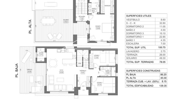 3 slaapkamer Villa te koop in Zeniamar - Horizonte - La Campana, Orihuela met zwembad - € 650.000 (Ref: 9308809)