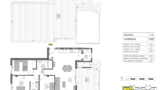 3 quarto Apartamento para venda em Algorfa com piscina - 355 000 € (Ref: 9311600)
