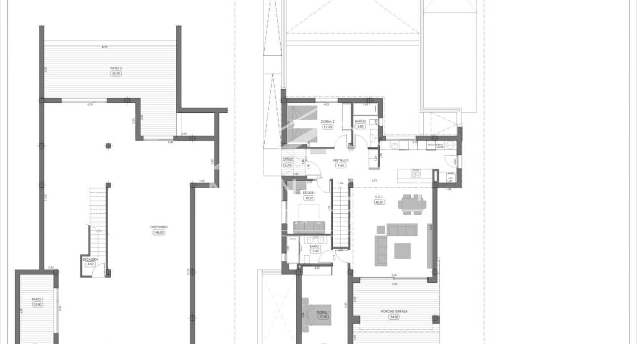 3 soveværelse Villa til salg i Algorfa med swimmingpool - € 809.000 (Ref: 9315239)