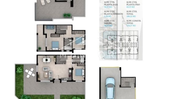 3 makuuhuone Omakotitalo myytävänä paikassa La Manga del Mar Menor mukana uima-altaan - 350 000 € (Ref: 9354539)