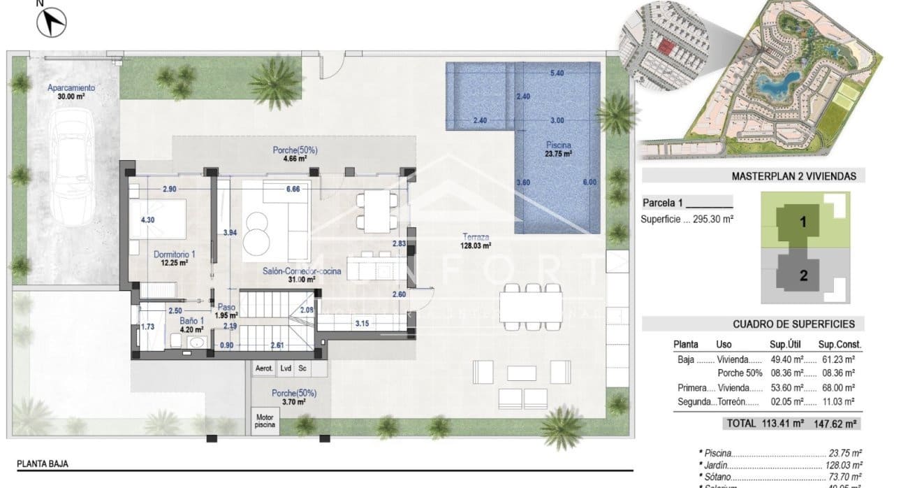 4 bedroom Villa for sale in Torre-Pacheco with pool - € 785,000 (Ref: 9357530)