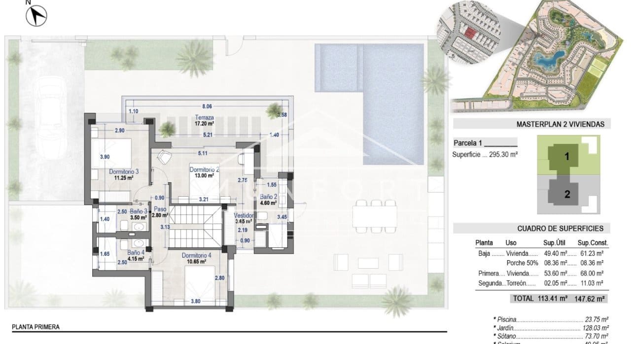 4 bedroom Villa for sale in Torre-Pacheco with pool - € 785,000 (Ref: 9357530)