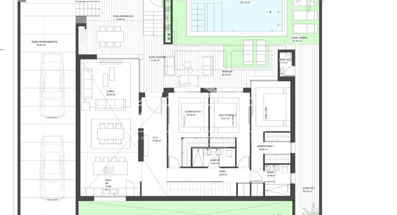 3 chambre Villa/Maison à vendre à Torre-Pacheco avec piscine - 1 095 000 € (Ref: 9357887)