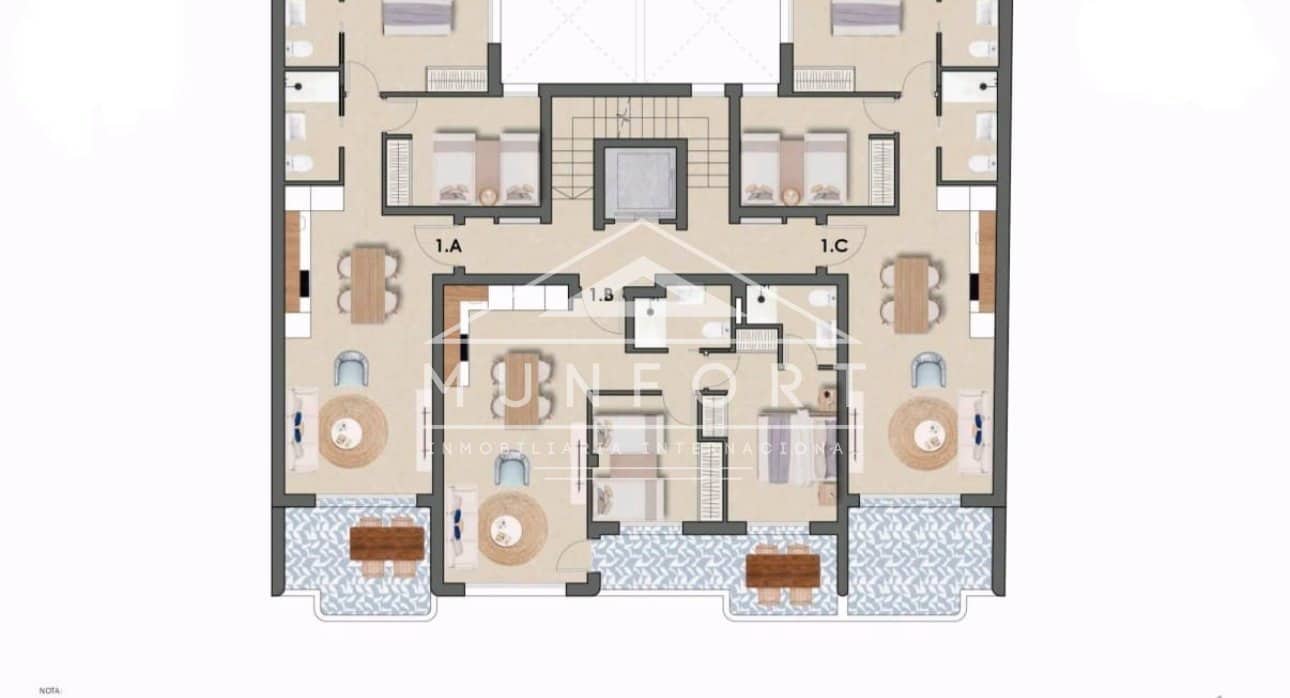2 Zimmer Apartment zu verkaufen in Torre de la Horadada mit Pool - 292.900 € (Ref: 9379529)
