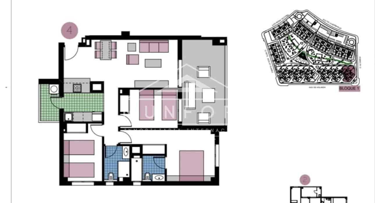 3 Zimmer Apartment zu verkaufen in Pilar de la Horadada mit Pool - 365.000 € (Ref: 9401788)
